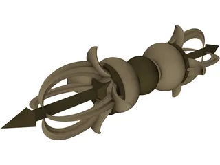 Vajra (Dorje) 3D Model preview