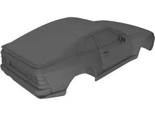 Porsche 944 Body 3D Model preview