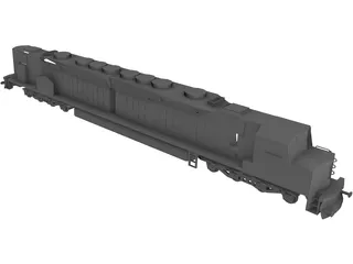 DDA40X America Locomotive 3D Model preview