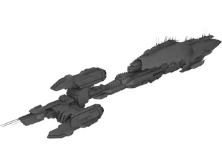 Commerce Guild Destroyer 3D Model preview