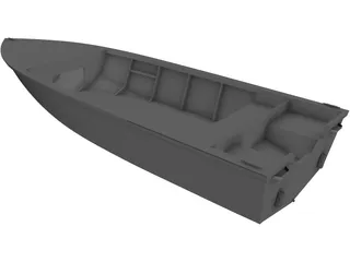 Racing Boat 3D Model preview
