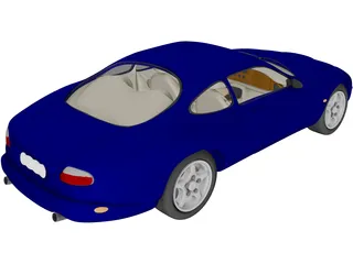 Jaguar XKR 3D Model preview