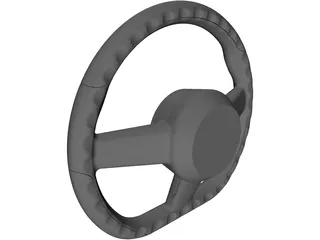 Steering Wheel 3D Model preview