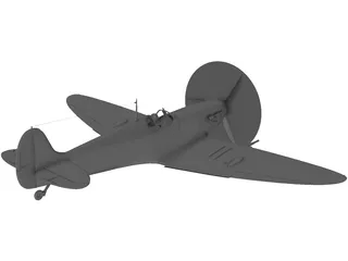 Supermarine Spitfire 3D Model preview