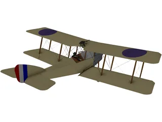 Martinsyde G.100 Elephant 3D Model preview