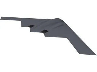 B-2 Spirit Bomber 3D Model preview