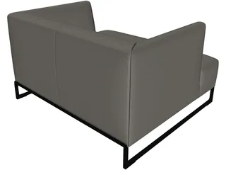 Corner Style Sofa 3D Model preview