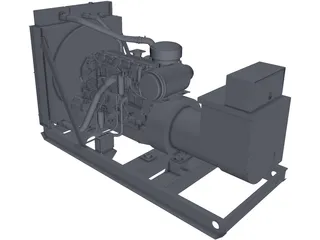 Caterpillar C15 Generator Set 3D Model preview