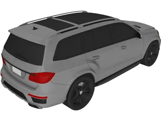 Mercedes-Benz GL 63 AMG (2012) 3D Model preview