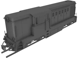 Romanian Narrow Gauge Diesel Locomotive 3D Model preview