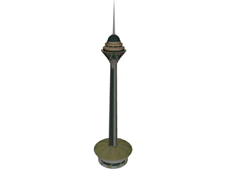 Tehran Milad Tower 3D Model preview
