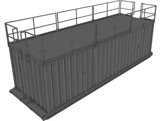 Oil Rig Store 3D Model preview