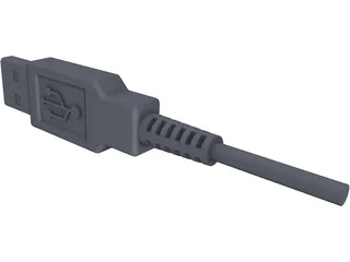USB Port Connector 3D Model preview