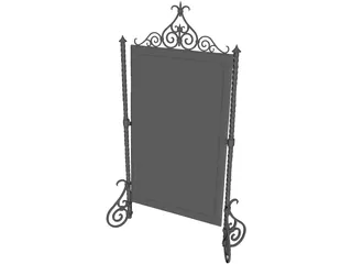 Medieval Mirror 3D Model preview