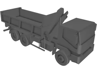Dump Truck 3D Model preview