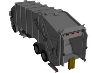 Iveco Stralis 6X2 Gargage Truck 3D Model preview