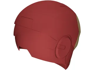Iron Man Helmet 3D Model preview