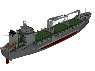 Rosaria Cement Ship 3D Model preview