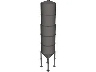 Silo 3D Model preview