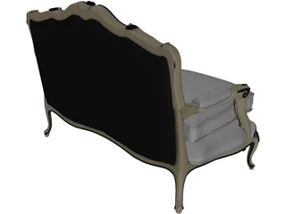 Sofa Classic 3D Model preview