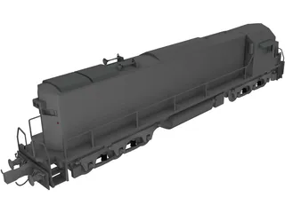 Train SD4 3D Model preview