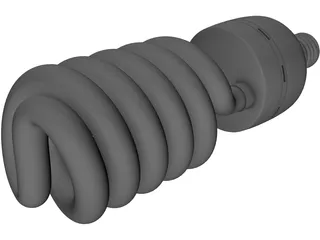 Lightbulb CFL 3D Model preview