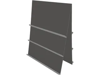 Postcard Holder 3D Model preview
