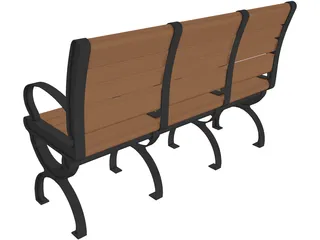Bench 3D Model preview
