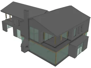 Modern House 3D Model preview