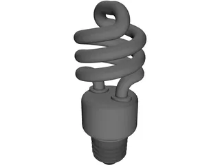 CFL Bulb 3D Model preview