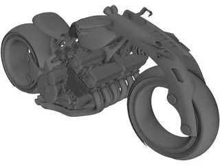 Lo-Rider Motorcycle Concept 3D Model preview