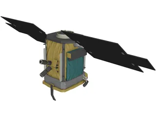 CloudSat Satellite 3D Model preview