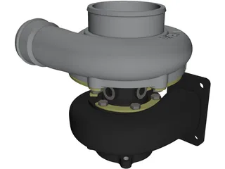Garrett GT3582 Turbo 3D Model preview