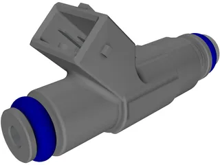 Bosch Fuel Injector 3D Model preview