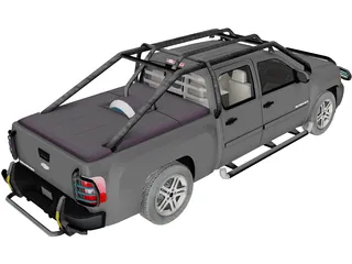 Chevrolet Silverado Crewcab (2007) 3D Model preview
