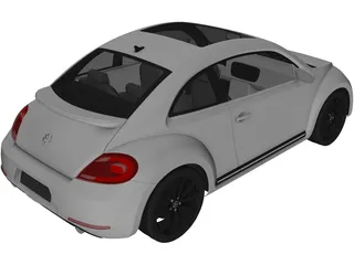 Volkswagen Beetle (2012) 3D Model preview