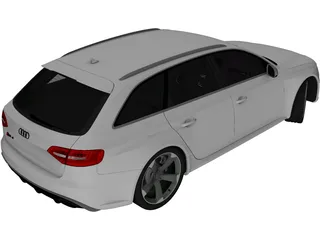 Audi RS4 Avant (2013) 3D Model preview