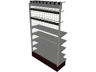 Mesh Shelf 3D Model preview