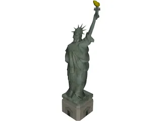 Statue of Liberty USA 3D Model preview