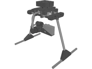 Gimbal for GoPro3 3D Model preview