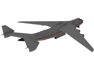 Antonov An 225 Airplane 3D Model preview