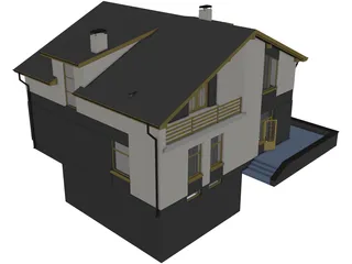 House Private 3D Model preview