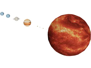 Solar System 3D Model preview