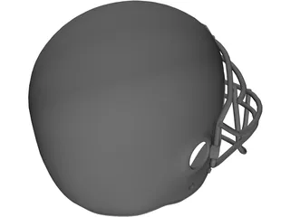 Football Helmet 3D Model preview