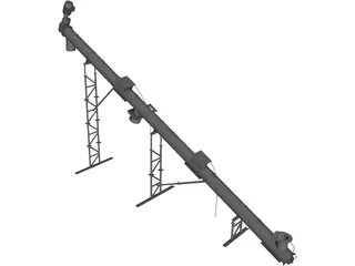 Dust Incline Auger 3D Model preview