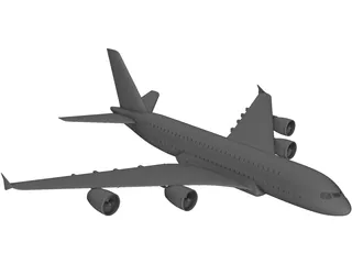 Airbus a380 3D Model preview