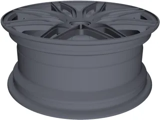 Wheel Rim 3D Model preview