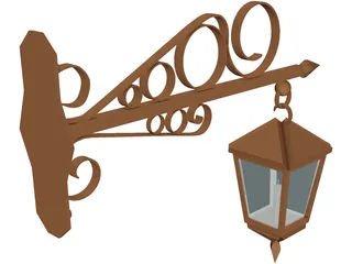Light Candle Wall Mounted 3D Model preview
