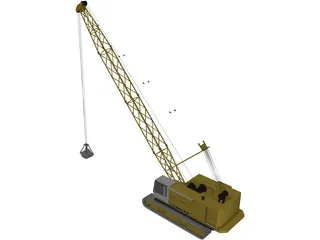 Liebherr Seilbagger 3D Model preview