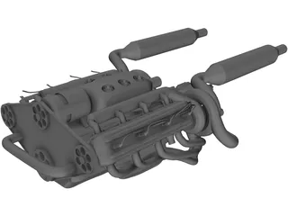 Engine 3D Model preview